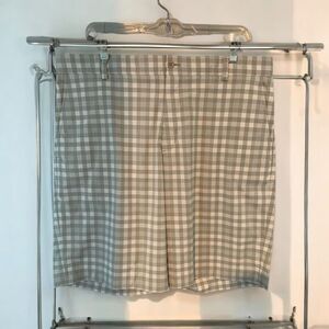 Nike Golf Dri-FIT Gray Plaid Performance Golf Shorts Size‎ 36